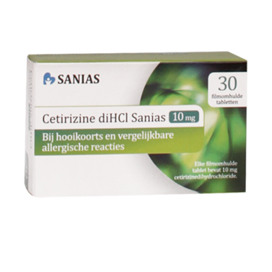 Sanias Cetirizine diHCI, 10mg (30 Tabletten)