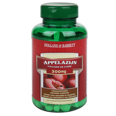 Holland & Barrett Appelazijn 300mg - 200 tabletten