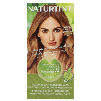 Naturtint Permanente Haarkleuring 7.34 Levendig Hazelnoot - 170ml