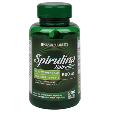 Holland & Barrett Spiruline 500 mg 200 comprimés