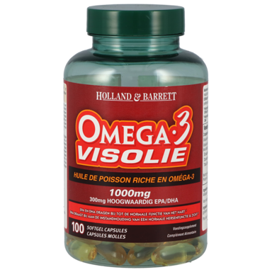 Holland & Barrett Omega 3 Fish Oil Concentrate 100 Capsules 1000mg