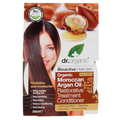 Dr. Organic Moroccan Argan Oil Treatment Conditioner - 200ml