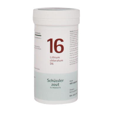 Schüssler Zout 16 Lithium Chloratum D6 (400 Tabletten)