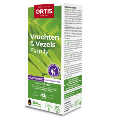 Ortis Vruchten & Vezels Darmtransit Milde Werking Vloeibaar (250ml)