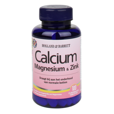 Holland & Barrett Calcium Magnesium & Zink (100 Tabletten)