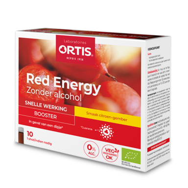 Ortis Red Energy Zonder Alcohol Vloeibaar Bio