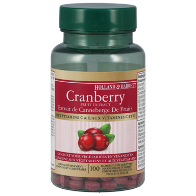 Holland & Barrett Cranberry Met Vitamine C - 100 tabletten