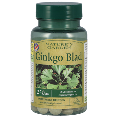 Nature's Garden Ginkgo Blad, 250mg (100 Tabletten)