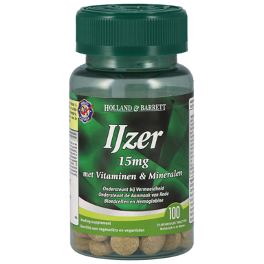 Holland & Barrett IJzer Met Vitaminen En Mineralen (100 Tabletten)