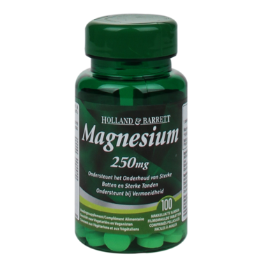 Holland & Barrett Magnésium 100 comprimés de 250 mg
