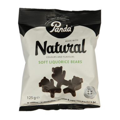 Oursons Panda en Réglisse 125 g