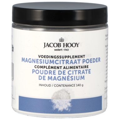 Jacob Hooy Magnesiumcitraat Poeder (140gr)