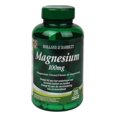 Holland & Barrett Citrate de magnésium 100 mg 200 Gélules
