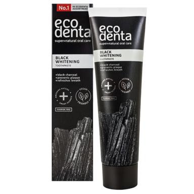 Ecodenta Tandpasta Whitening Houtskool - 100ml