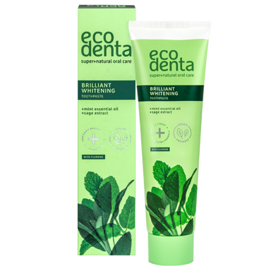Ecodenta Dentifrice blanchissant à l'huile de menthe, extrait de sauge et Kalident - 100ml