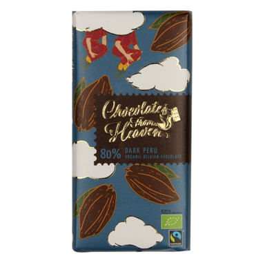 Chocolates From Heaven Chocolat noir 80 % Cacao Bio