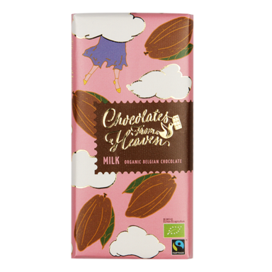 Chocolates From Heaven Chocolat au Lait Doux et Céleste Bio