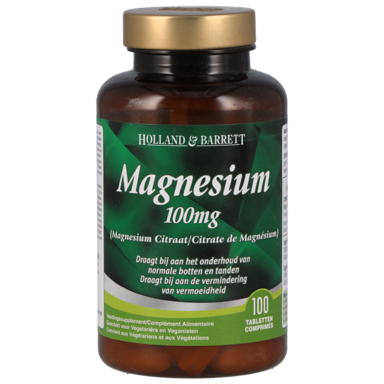Holland & Barrett Magnesium Citraat, 100mg (100 Tabletten)