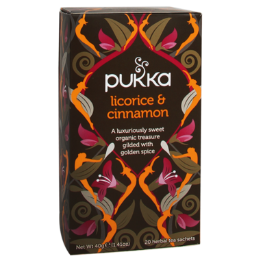 Pukka Licorice En Cinnamon Bio (20 Theezakjes)