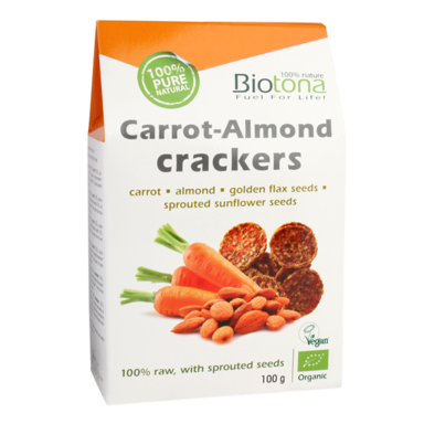 Biotona Carrot-Almond Crackers Bio