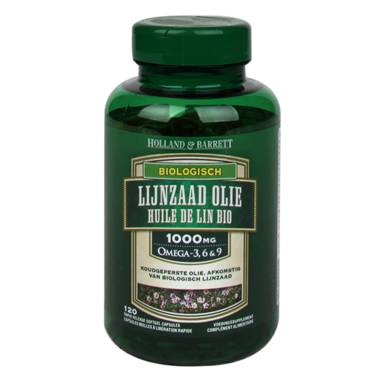 Holland & Barrett Lignane haute teneur et huile de lin bio 120 Gélules 1000 mg