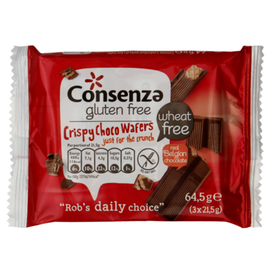 Consenza Crispy Choco Wafers Glutenvrij