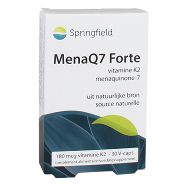 Springfield Menaq7 Forte Vitamine K2 , 180mcg (30 Capsules)