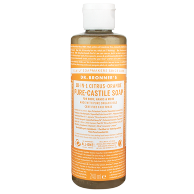 Savon liquide Dr. Bronner´s Agrumes-Orange