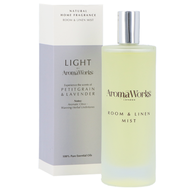 AromaWorks Light Range Room Mist Petitgrain & Lavender (100ml)