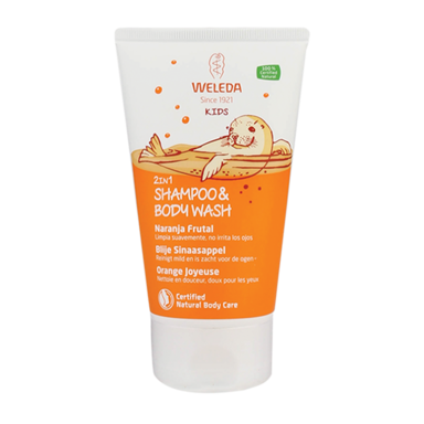 Holland & Barrett Weleda Kids 2in1 Shampoo & Body Wash Blije Sinaasappel - 150ml aanbieding