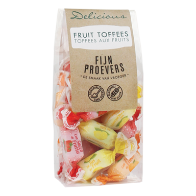 Delicious Fruit Toffees Suikervrij (100gr)