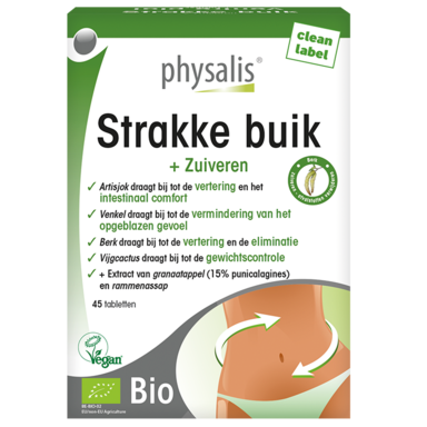 Physalis Strakke Buik Bio (45 Tabletten)