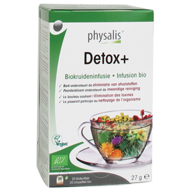 Physalis Kruideninfusie Detox+ Bio (20 Theezakjes)