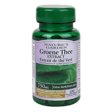 Nature's Garden Groene Thee Extract, 750mg (100 Tabletten)