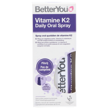 BetterYou Vitamine K2 Dagelijkse Orale Spray (25ml)
