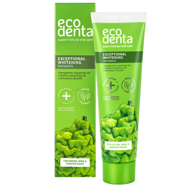 Ecodenta Dentifrice blanchissant à la bergamote & au citron - 100ml