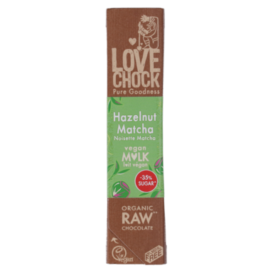 Lovechock Hazelnut Matcha Vegan Milk Bio (40gr)