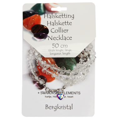 Steengoed Splitkralen Ketting Bergkristal