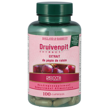Holland & Barrett Druivenpit Extract, 50mg (100 Capsules)
