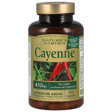Nature's Garden Cayenne 100 Gélules molles 450 mg
