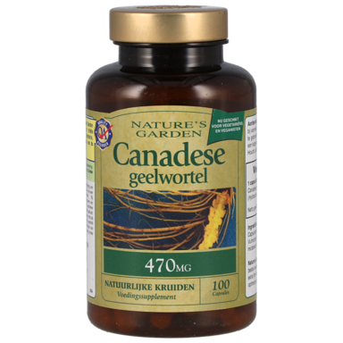 Nature's Garden Canadese Geelwortel, 470mg - 100 Capsules