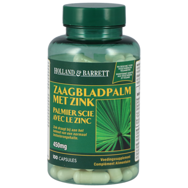Holland & Barrett Zaagbladpalm, 450mg (100 Capsules)