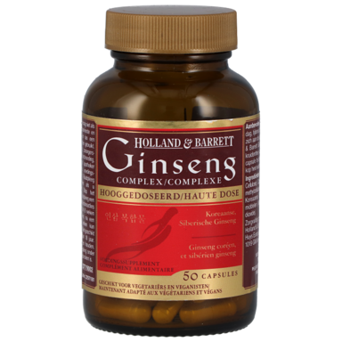 Holland & Barrett High Strength Complexe de Ginseng 50 Gélules