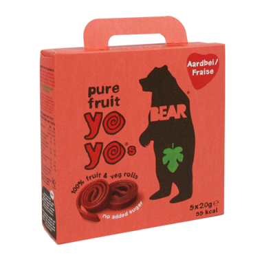 Bear Yoyo Strawberry Fruitrolletjes (100gr)