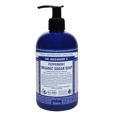 Dr. Bronner's Biologische Suiker Zeep Pepermunt - 355ml