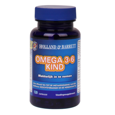 Holland & Barrett Omega 3-6 Kind (120 Capsules)