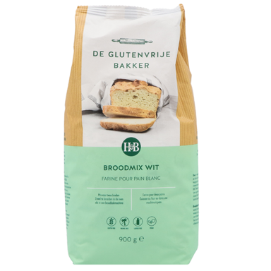 De Glutenvrije Bakker Broodmix Wit (900gr)