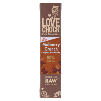Lovechock Mulberry Crunch 80% Cacao Bio (40 gram)