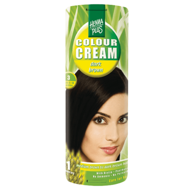 Hennaplus Colour Cream 3 Dark Brown - 60ml