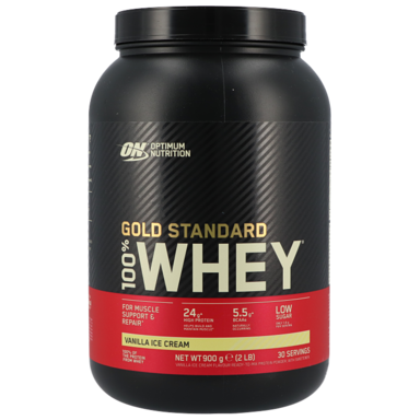 Optimum Nutrition Gold Standard 100% Whey Vanilla Ice Cream - 900g